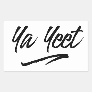 Ja Yeet Rechteckiger Aufkleber