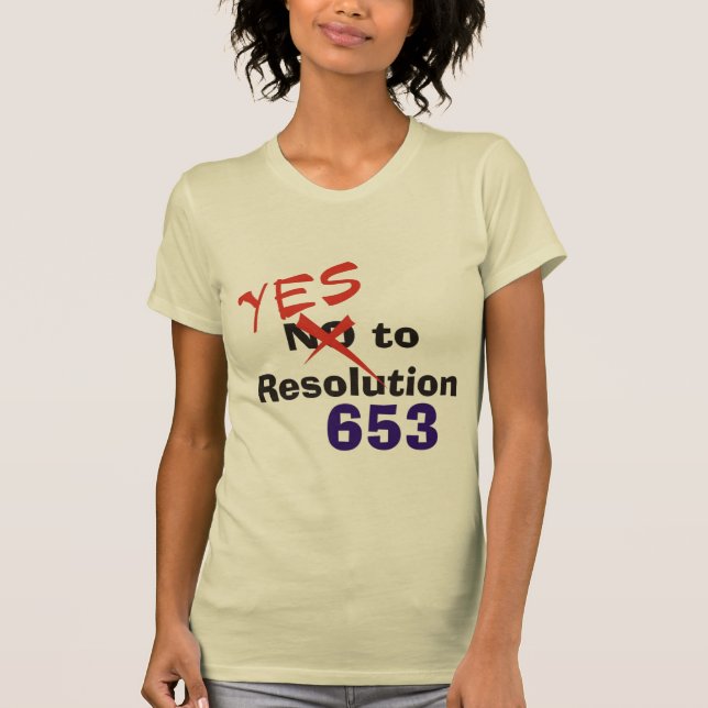 Ja zu Entschließung 653 T-Shirt (Vorderseite)