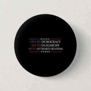 Ja zur Demokratie Nein zur Oligarchie Bernie Sande Button