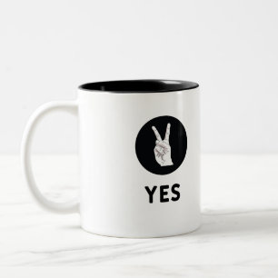 Ja Zweifarbige Tasse