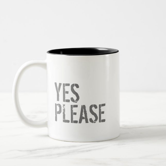 JA - ZWEIFARBIGE TASSE (Links)