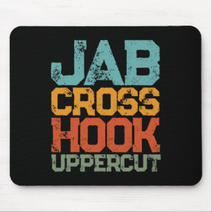Jab Cross Hook Toppercut Women Shirt Funny Mousepad