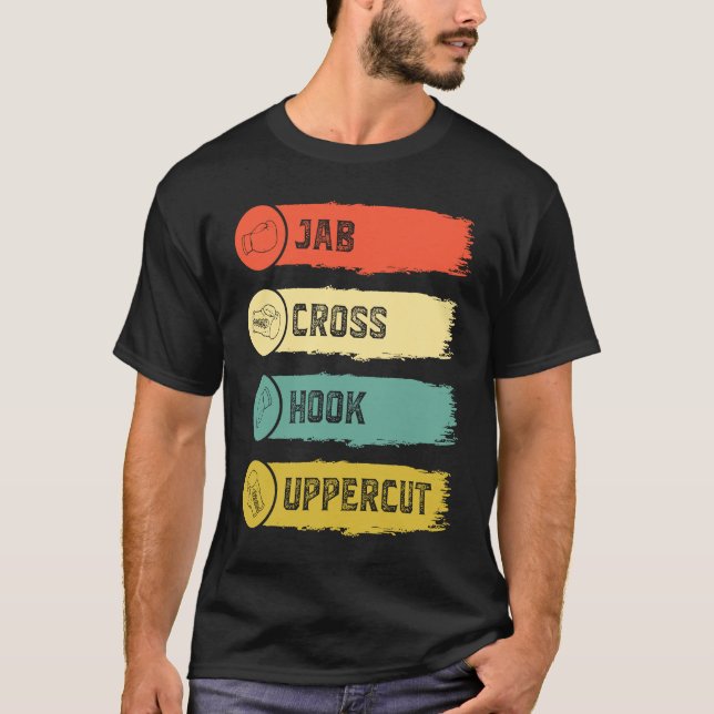 Jab Cross Hook Uppercut  1 T-Shirt (Vorderseite)