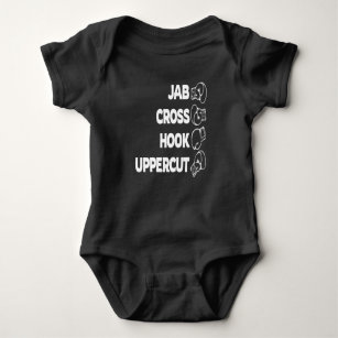 Jab Cross Hook Uppercut Boxbox Baby Strampler