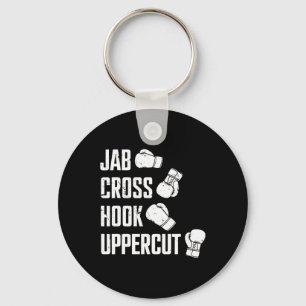 Jab Cross Hook Uppercut Boxer Workout Kickboxing Schlüsselanhänger