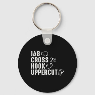Jab Cross Hook Uppercut Boxhandschuhe Boxer Schlüsselanhänger