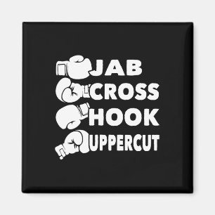 Jab Cross Hook Uppercut - Boxing Lover Gym Boxer K Magnet