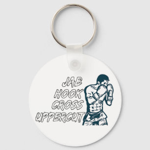 Jab Hook Cross Uppercut Boxen für Boxer Männer Jun Schlüsselanhänger