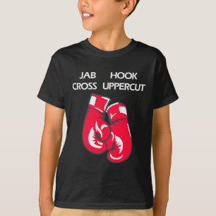 Jab Hook Cross Uppercut Kampfsport Boxen T-Shirt