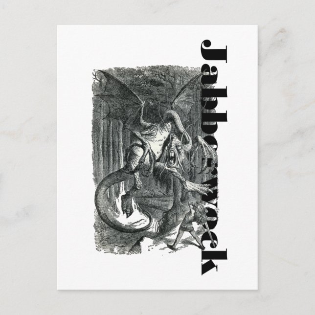 Jabberwock Postcard Postkarte (Vorderseite)
