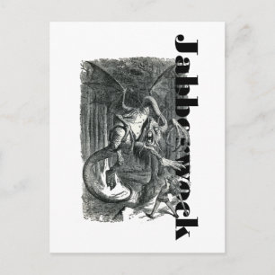 Jabberwock-Postkarte Postkarte