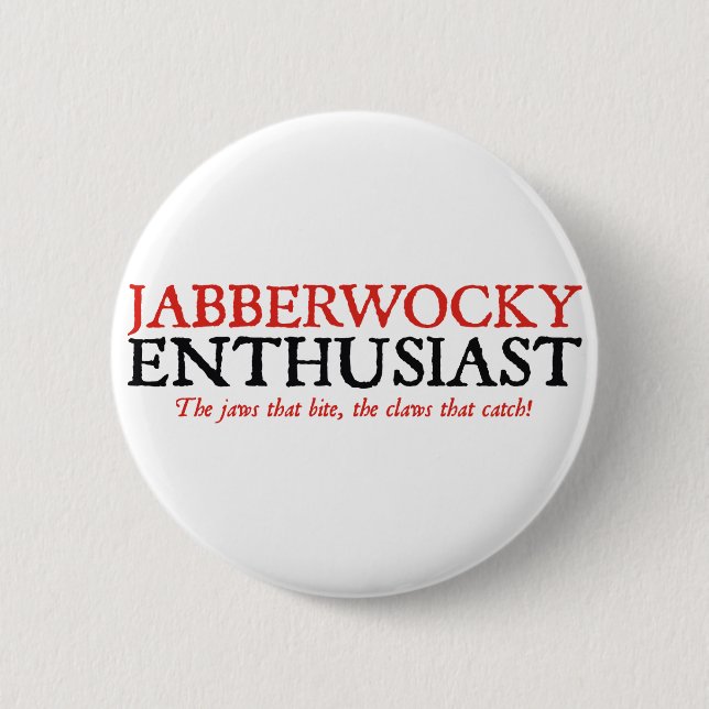 Jabberwocky Enthusiast Button (Vorderseite)