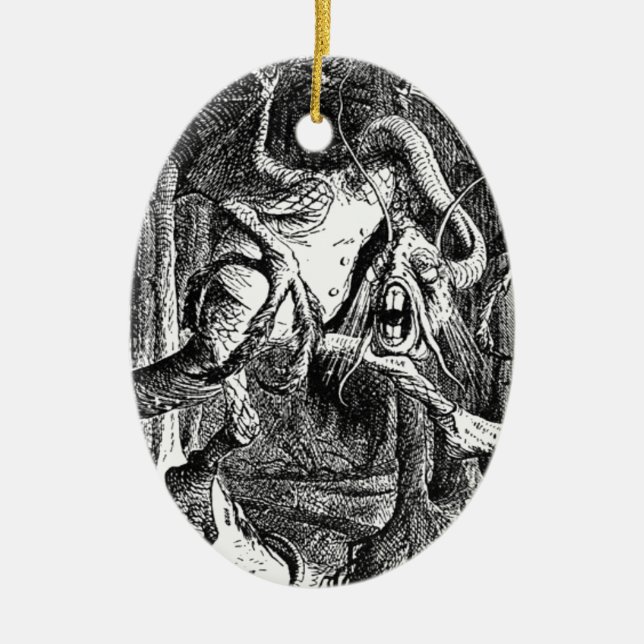 Jabberwocky Keramikornament (Vorne)