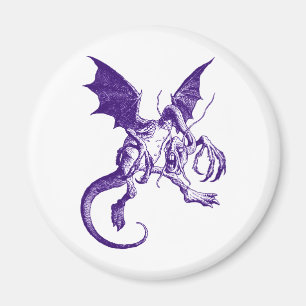 Jabberwocky lila magnet
