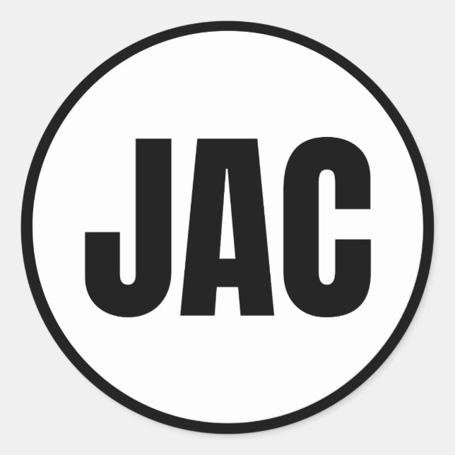 JAC - Jackson Hole Classic Round Sticker (Vorderseite)