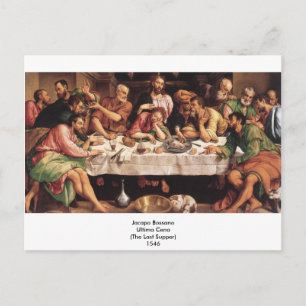 Jacapo Bossano - Ultima Cena (Letztes Abendessen), Postkarte