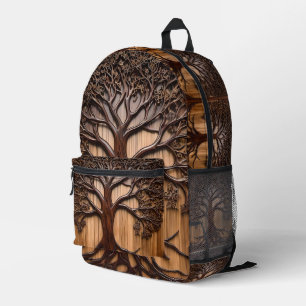 Jacaranda-Baum: Die Kunstfertigkeit der Natur im H Bedruckter Rucksack