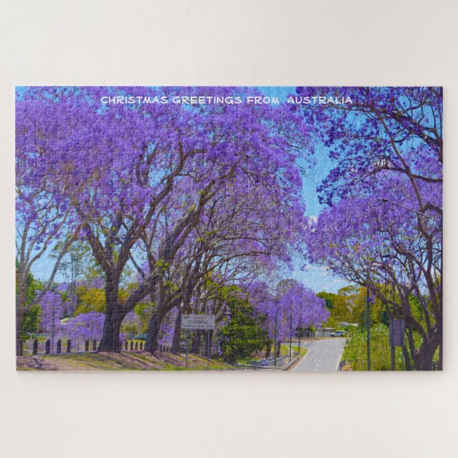 Jacaranda Bäume aus Australien Jigsaw Puzzle (Horizontal)