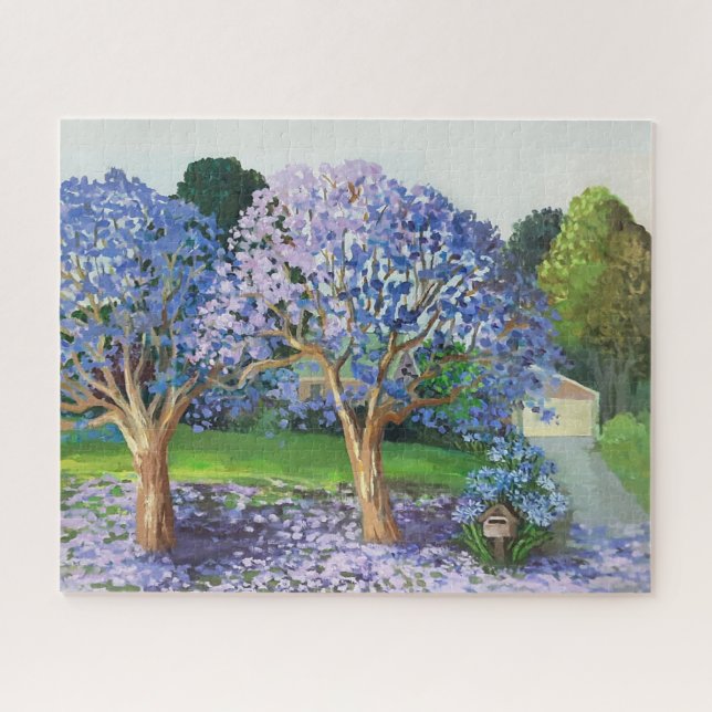 Jacaranda-Bäume Puzzle (Horizontal)