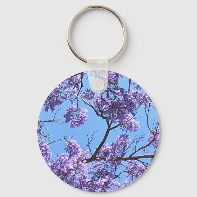 Jacaranda Blossoms Schlüsselanhänger (Vorderseite)