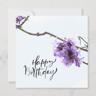 Jacaranda Flowers pour une joyeuse carte d'anniver