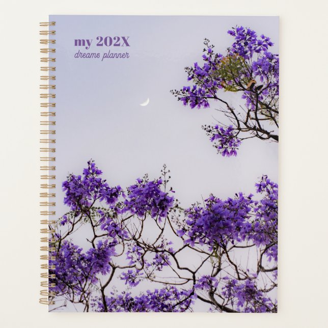 Jacaranda-Himmel (lila/violett) Planer (Vorderseite)