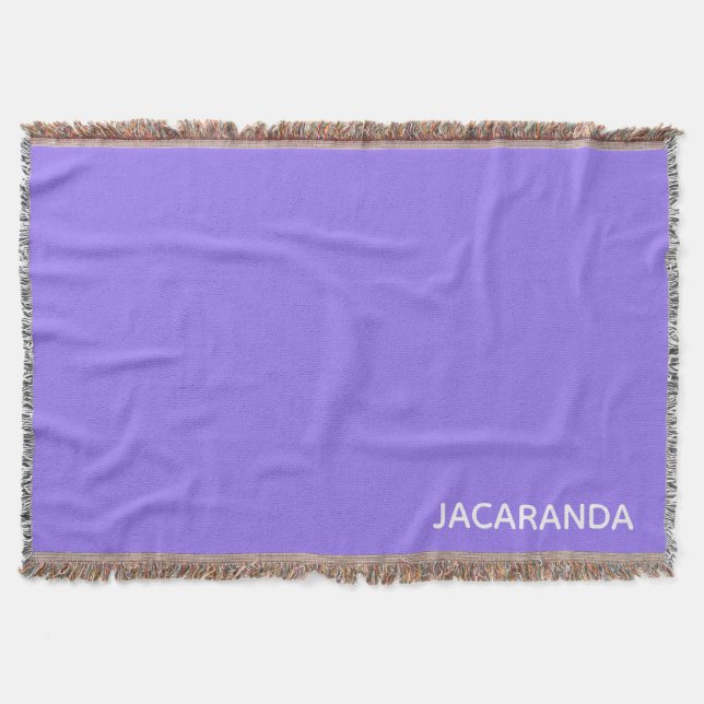 Jacaranda lila Farbname Decke (Vorderseite)