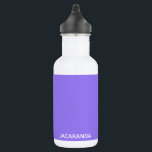 Jacaranda lila Farbname Edelstahlflasche<br><div class="desc">Jacaranda lila Farbname</div>