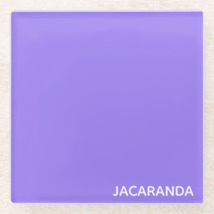 Jacaranda lila Farbname Glasuntersetzer