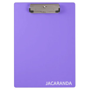 Jacaranda lila Farbname Klemmbrett