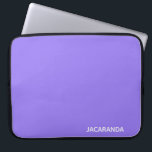 Jacaranda lila Farbname Laptopschutzhülle<br><div class="desc">Jacaranda lila Farbname</div>