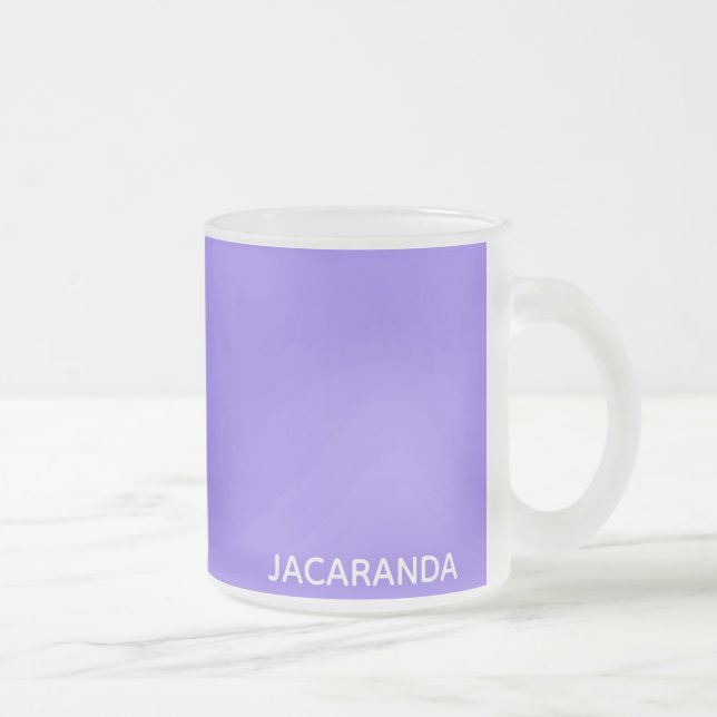 Jacaranda lila Farbname Mattglastasse (Rechts)