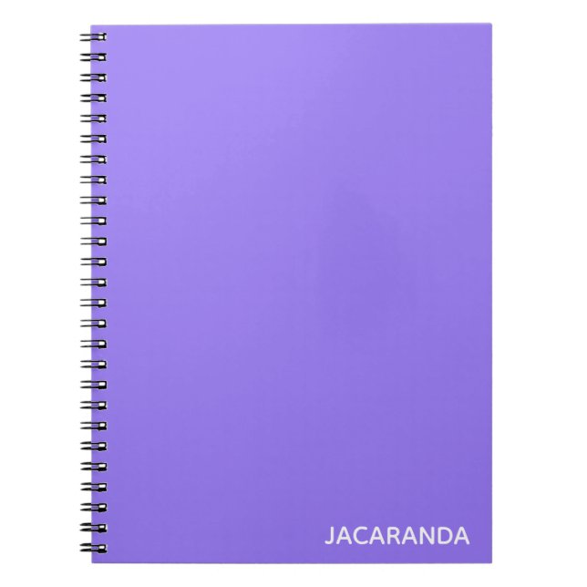 Jacaranda lila Farbname Notizblock (Vorderseite)