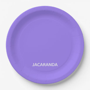 Jacaranda lila Farbname Pappteller