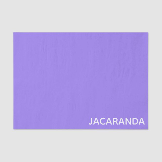 Jacaranda lila Farbname Seidenpapier (Vorderseite)