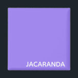 Jacaranda purple color name magnet<br><div class="desc">Jacaranda purple color name</div>
