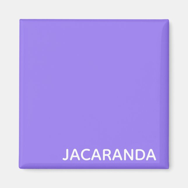 Jacaranda purple color name magnet (Vorne)