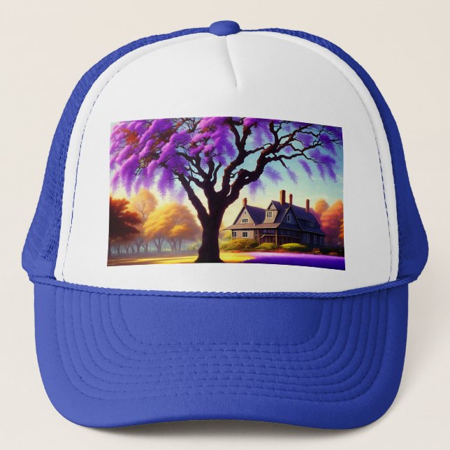 Jacaranda Tree Farm House, Truckers Hat Truckerkappe (Vorderseite)