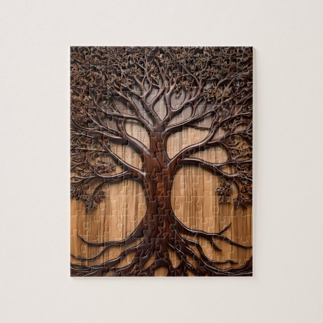 Jacaranda Tree: Naturkunde in Holz, (Vertikal)