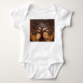Jacaranda Tree: Naturkunde in Holz, Baby Strampler