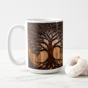 Jacaranda Tree: Naturkunde in Holz, Kaffeetasse