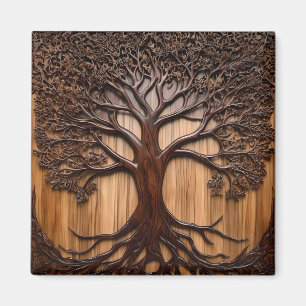 Jacaranda Tree: Naturkunde in Holz, Magnet