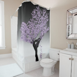 Jacaranda Tree Printdusche Vorhang