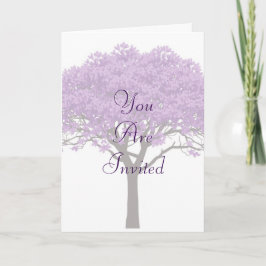 Jacaranda Wedding Invitation | Elegant Purple  Karte