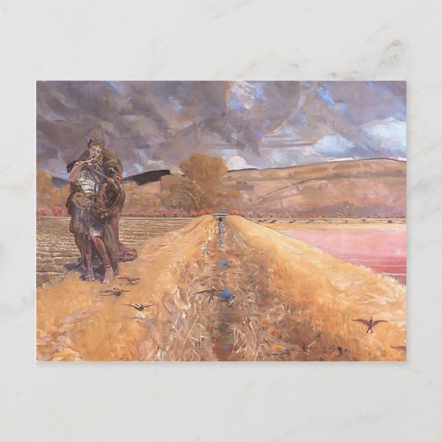 Jacek Malczewski - Saint Agnes Postkarte (Vorderseite)