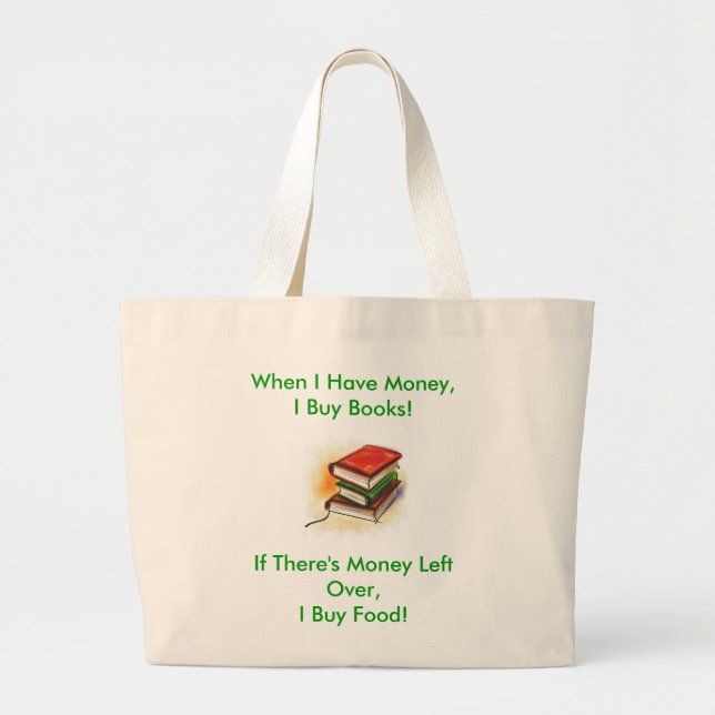 J'achète des livres ! sac fourre-tout (Devant)