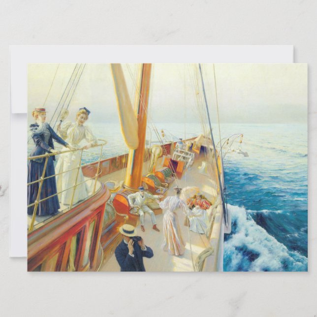 Jacht im Mittelmeer Karte (Vorderseite)