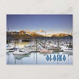 Jacht in Seward, Alaska Postkarte