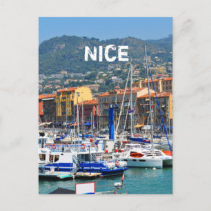 Jachthafen in Nizza, Frankreich Postkarte