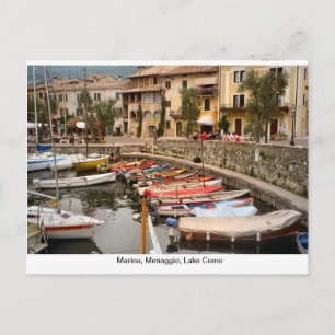 Jachthafen, Menaggio, Comer See 2 Postkarte